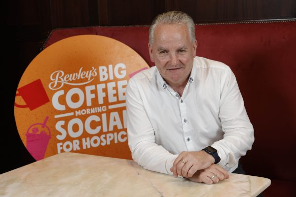 Coffee Morning superhost John Ryan at the launch of Bewley’s Big Coffee Morning Social for Hospice, one of Ireland’s biggest fundraisers.